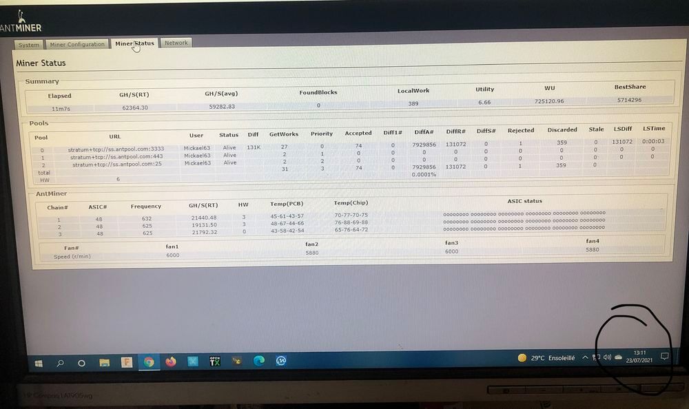 Antminer S17 pro 59 Th/s Matériel informatique