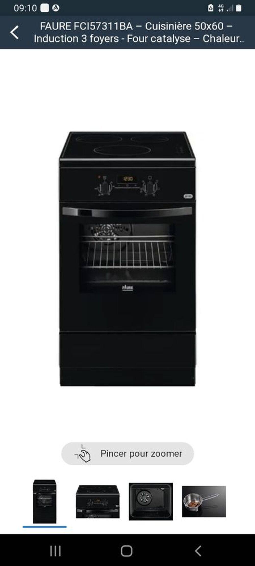 Cuisiniere induction neuve encore dans l emballage Electroménager