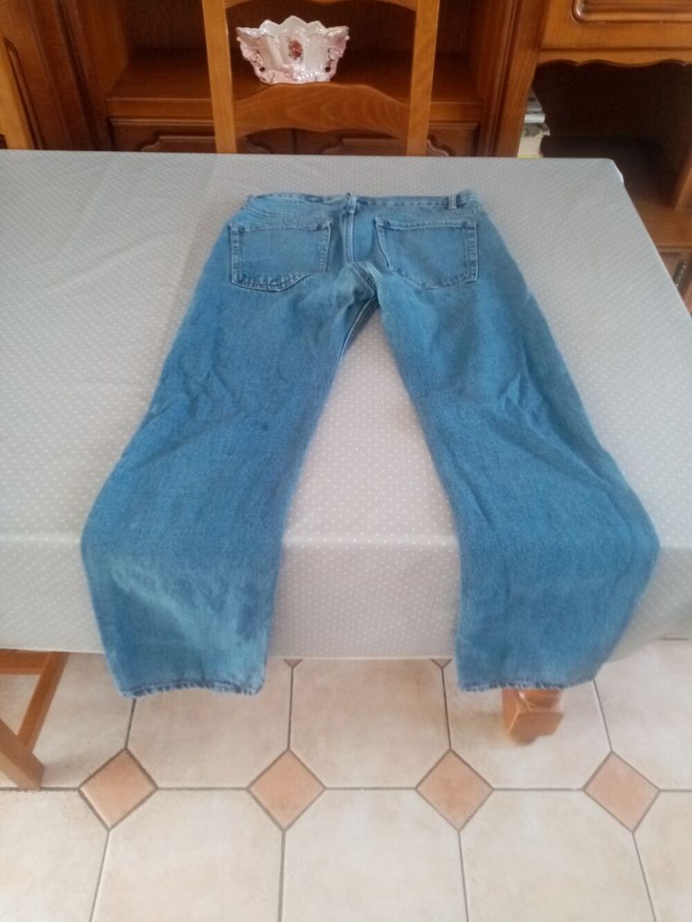 Jean bleu denim slim taille 40 Vêtements