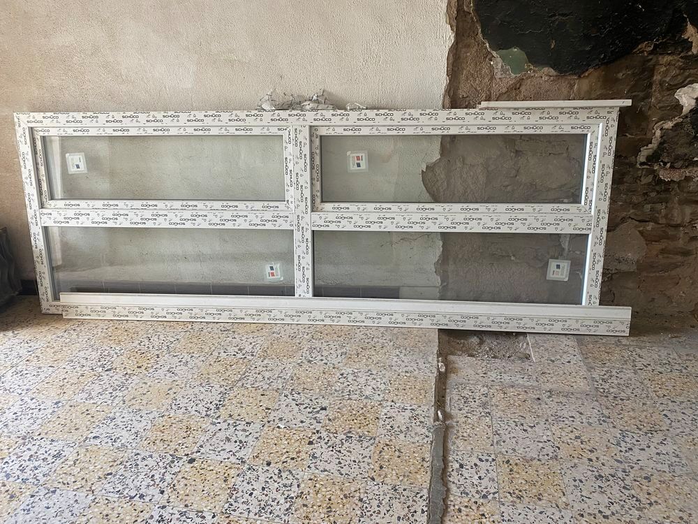 Fen&ecirc;tre PVC Sch&uuml;co neuve- double vitrage - 275x100 cm- Bricolage