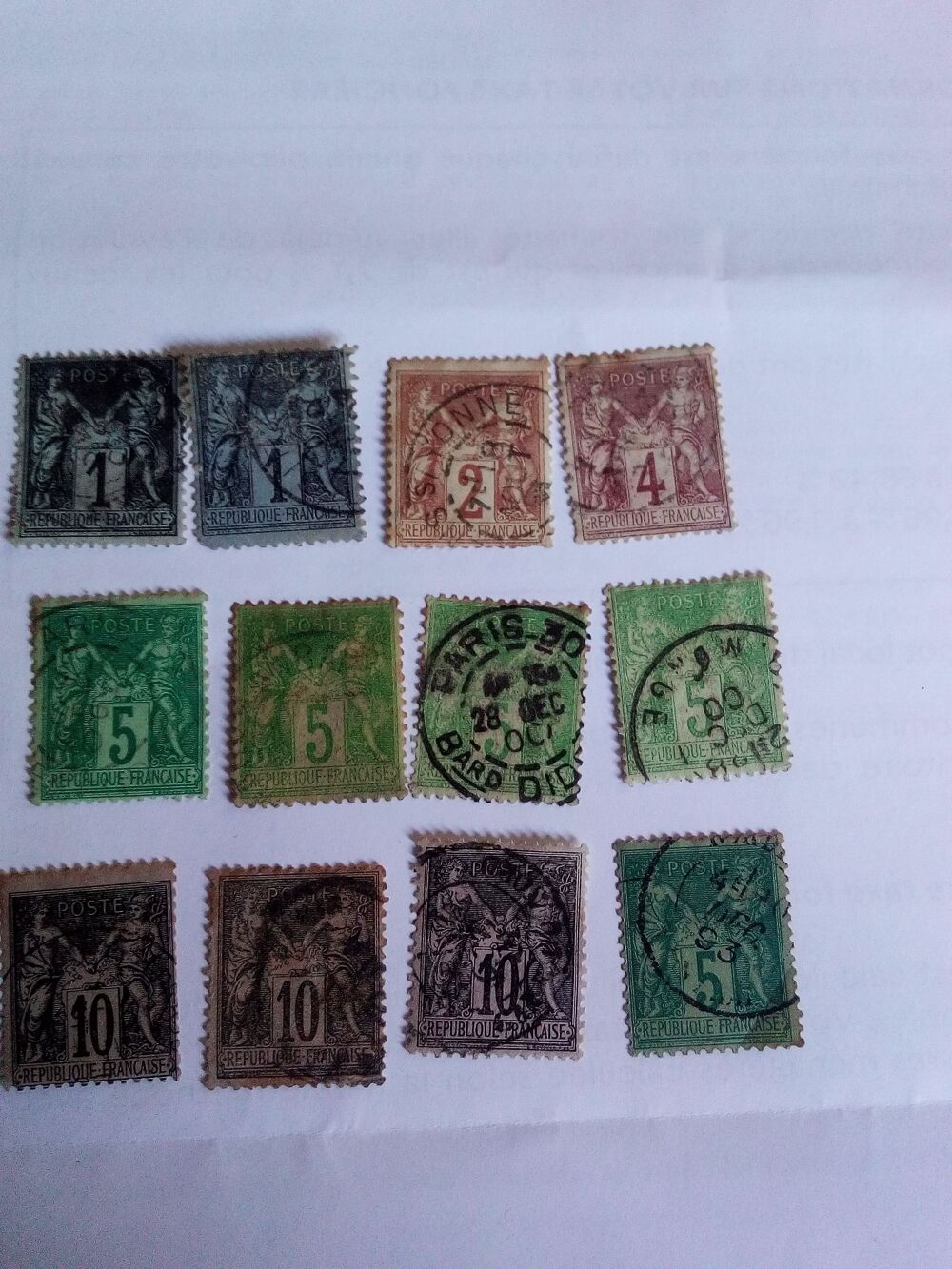 Timbres 19 e siecle 