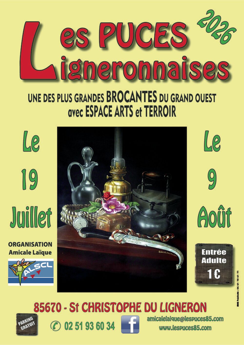 LES PUCES LIGNERONNAISES Brocante, salon des antiquaires
