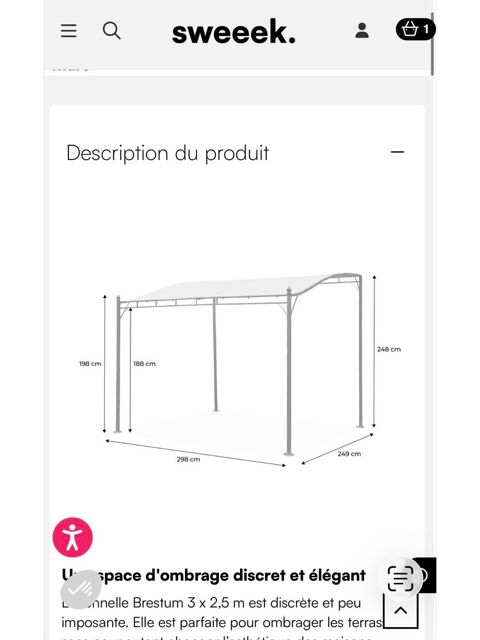 Pergola adoss�e neuve 
90 Puget-sur-Argens (83)