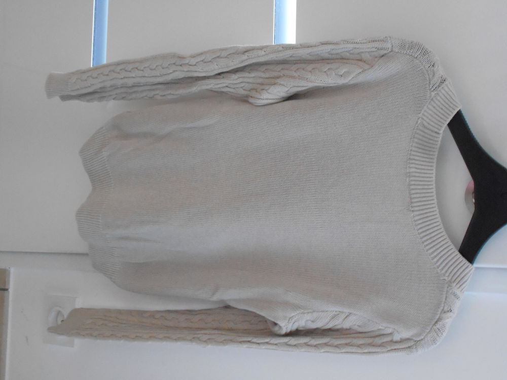 Pull torsad&eacute; Beige clair Basic H&amp;M T34/XS, neuf Vêtements
