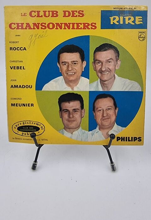 Vinyle 45 tours Le Club des Chansonniers : Rocca, Vebel... 2 Vulbens (74)