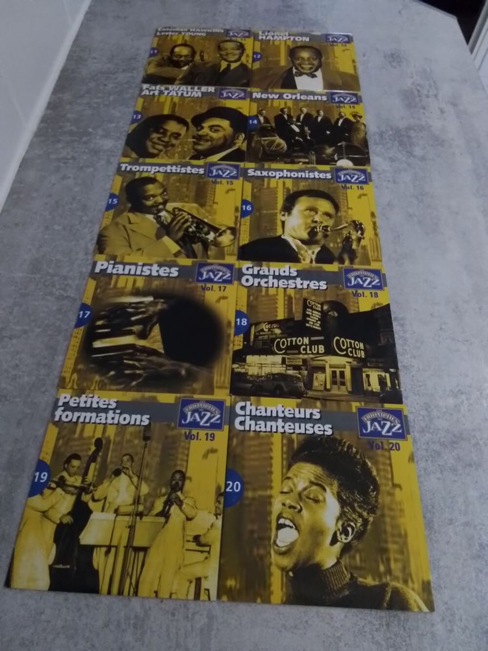 Coffret complet de 20 CD "les triomphes du Jazz" CD et vinyles