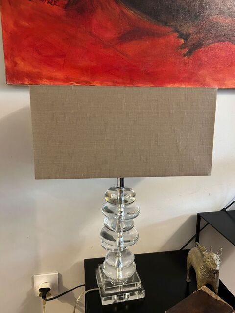 d�m�nagement -Lampe design grise pied transparent 40 Grenoble (38)