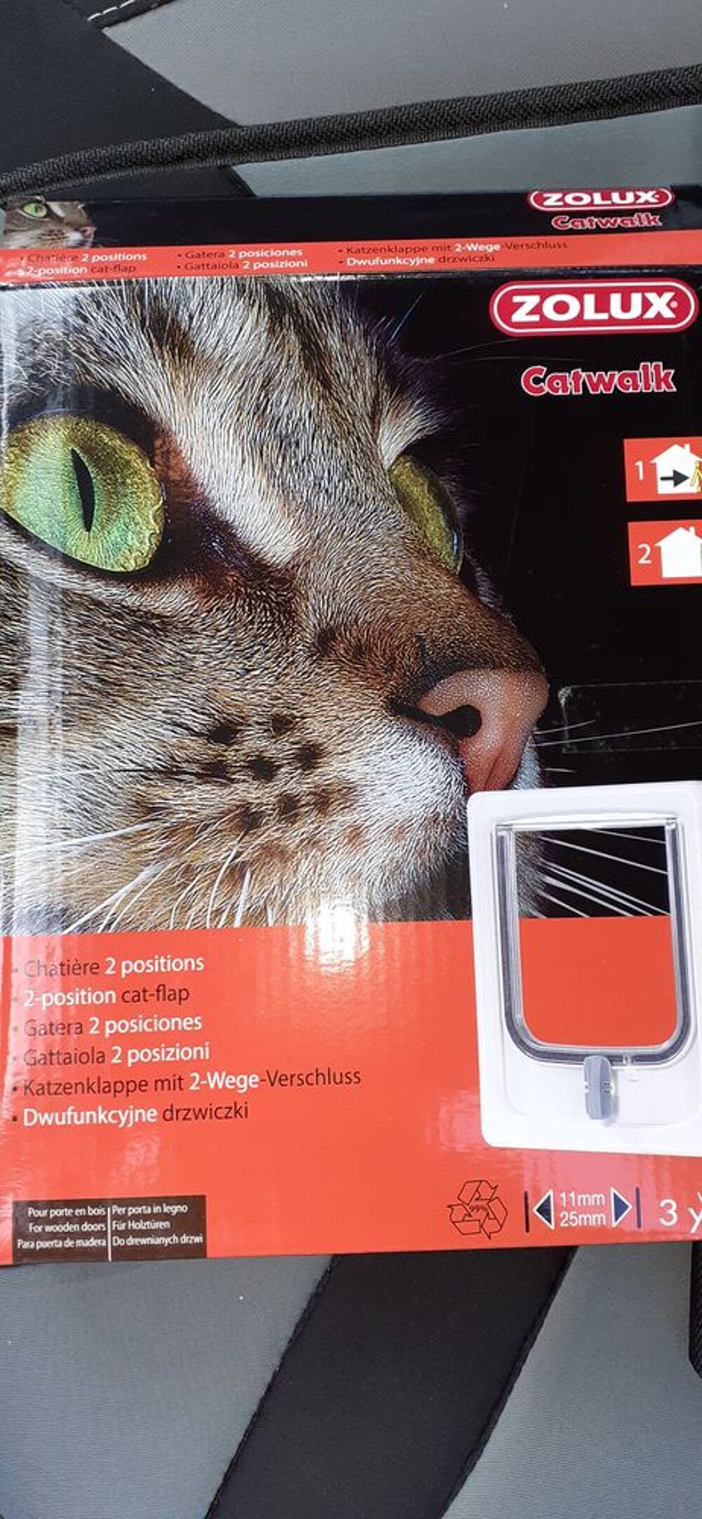   Chati�re blanche (porte) Zolux catwalk NEUVE pour chat,  