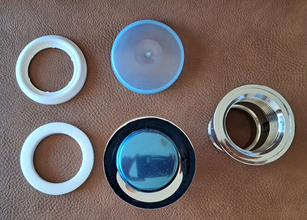 bonde bouchon de lavabo neuf complet avec film de protection Bricolage