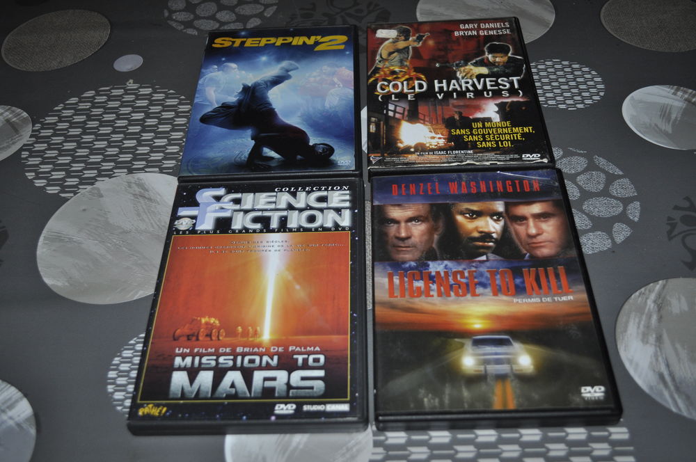 Lot de DVD avec entre autre &quot;Denzel Washington&quot; DVD et blu-ray