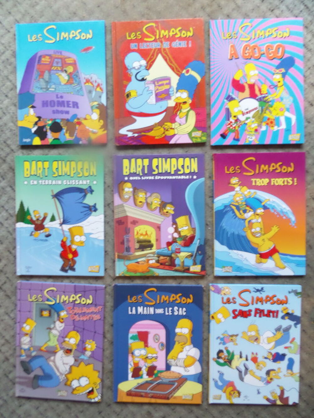 9 bandes dessin&eacute;es des SIMPSON Livres et BD