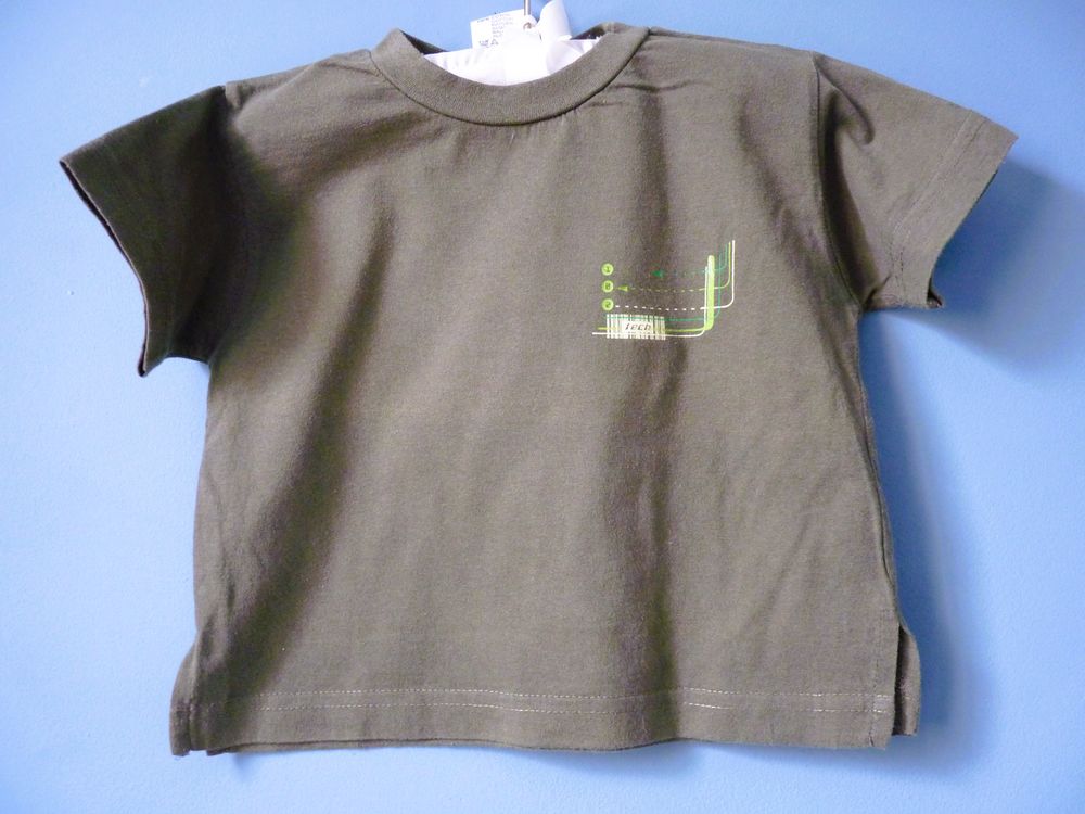 T-shirt G&eacute;mo kaki gar&ccedil;on b&eacute;b&eacute; 2 ans tbe Vtements enfants