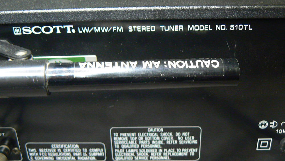 tuner SCOTT 510TL Audio et hifi