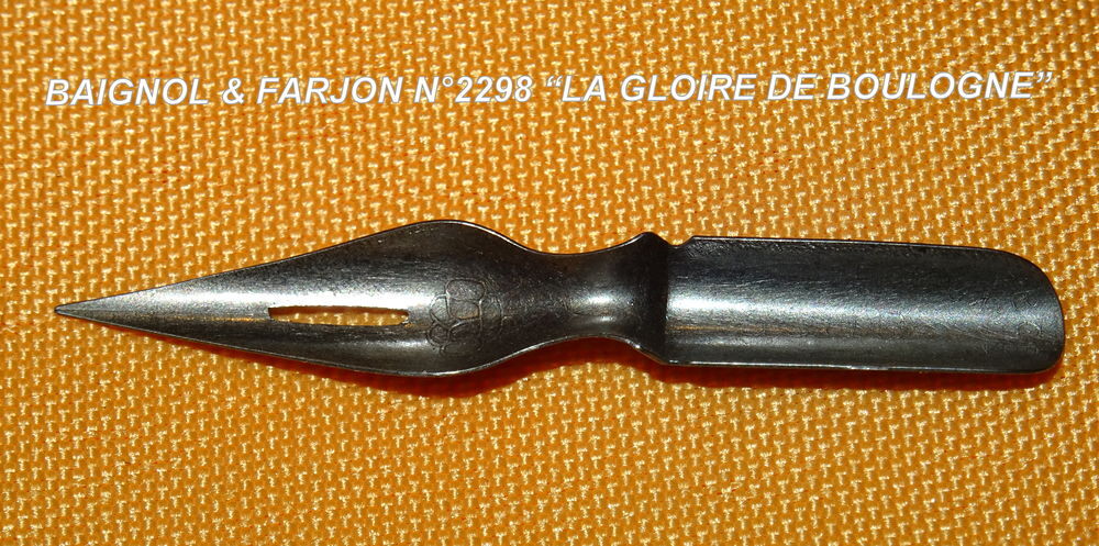 BAIGNOL &amp; FARJON "LA GLOIRE DE BOULOGNE" 2 PLUMES #2298 