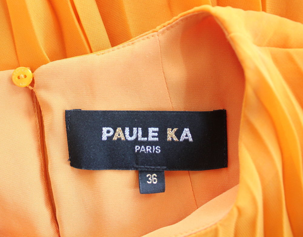 Top pliss&eacute; orange PAULE KA T.36 Fr Vêtements
