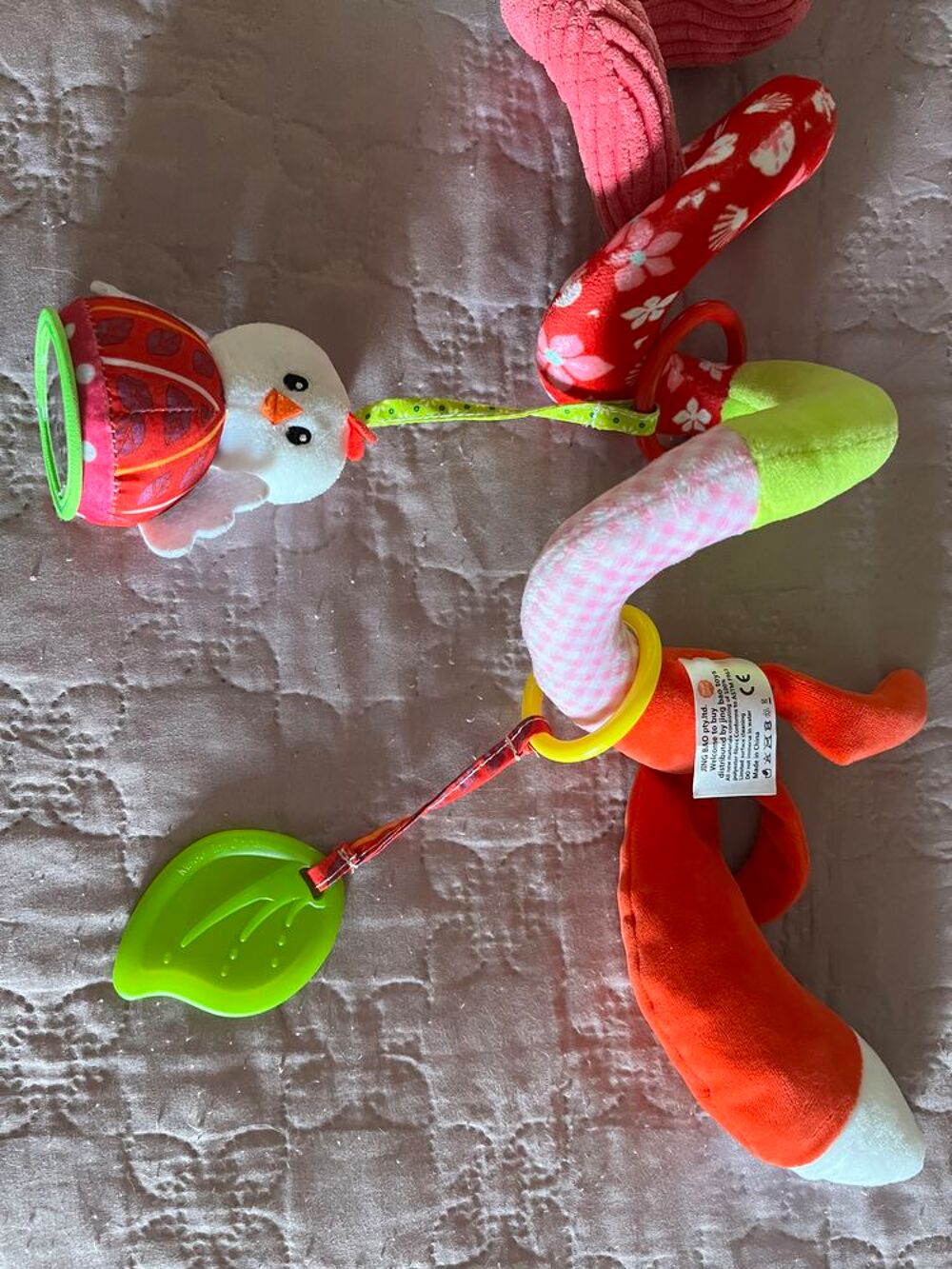 Jouet spirale pour lit b&eacute;b&eacute; ou poussette Jeux / jouets