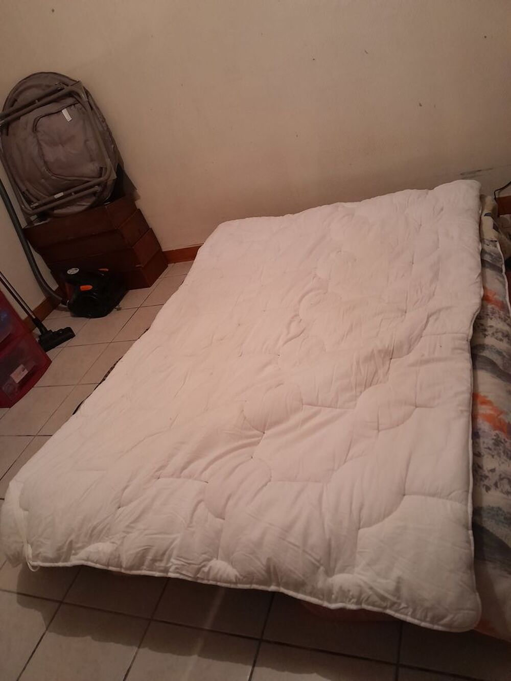Surmatelas pour lit 140x190cm Décoration