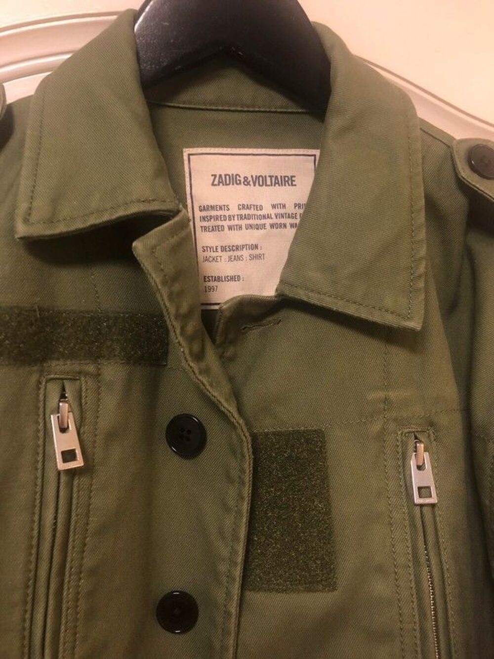 Veste militaire zadig et voltaire homme clearance