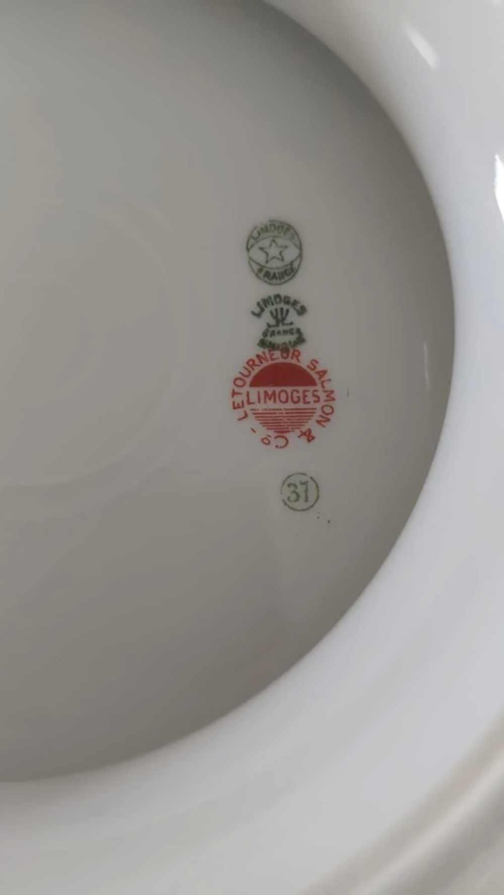SERVICE DE TABLE PORCELAINE LIMOGES LETOURNEUR VALMONT Décoration