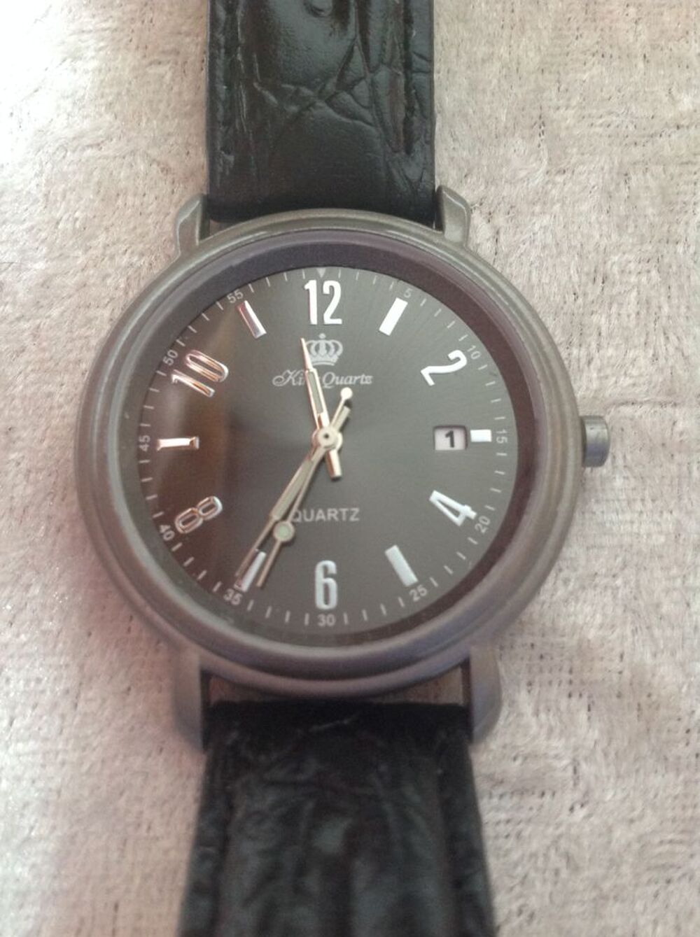 BRACELET CUIR MONTRE KING QUARTZ TAILLE 18 Bijoux et montres