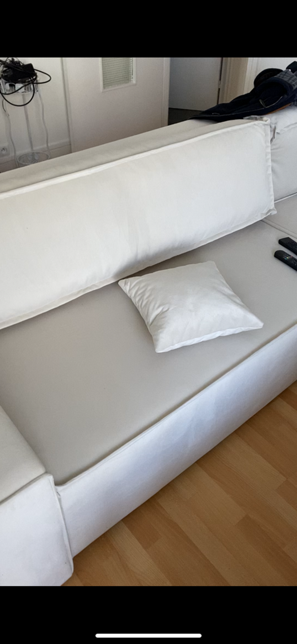 Canape d angle convertible blanc creme Meubles
