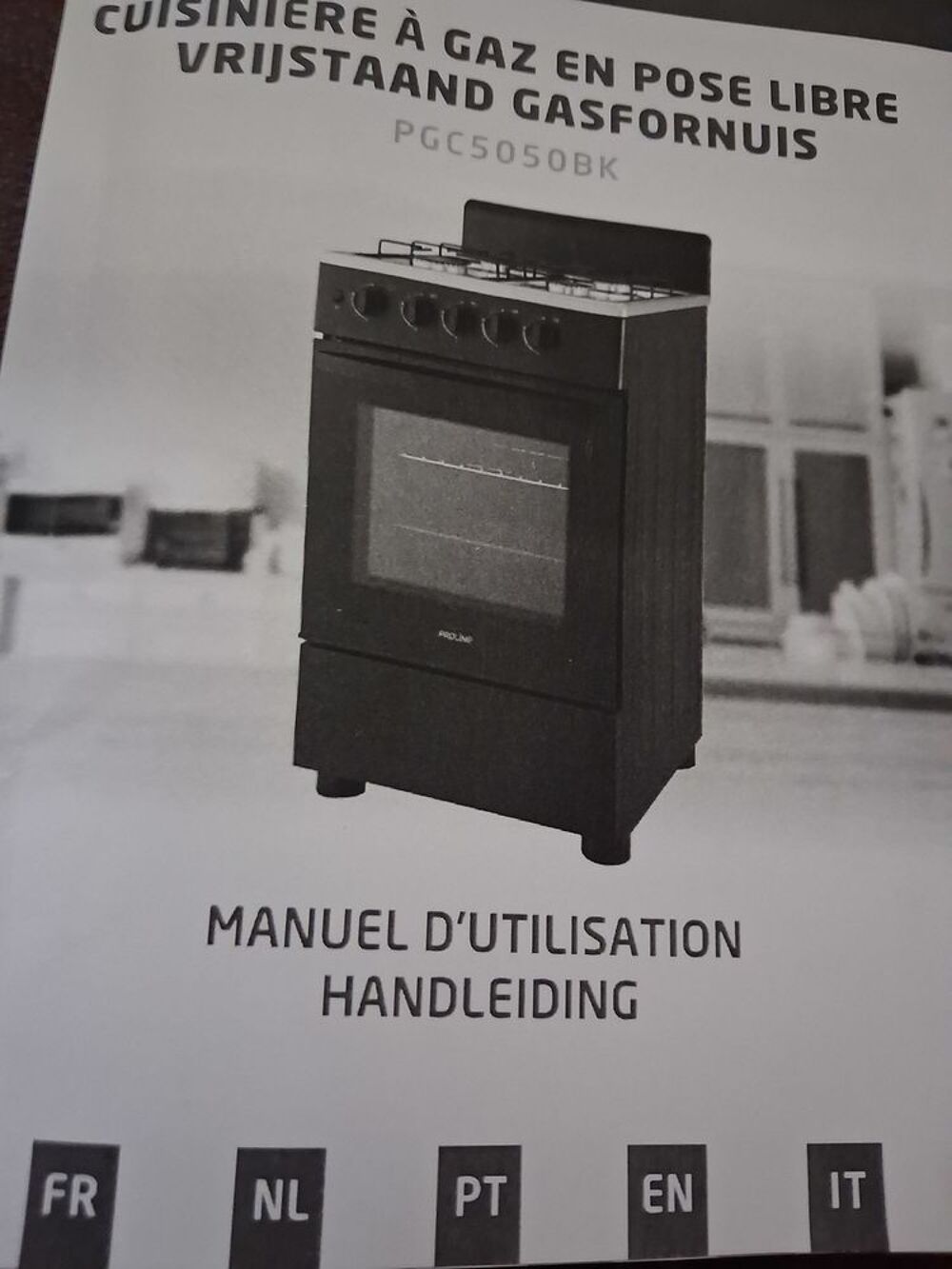 Cuisini&egrave;re &agrave; gaz Proline Electroménager