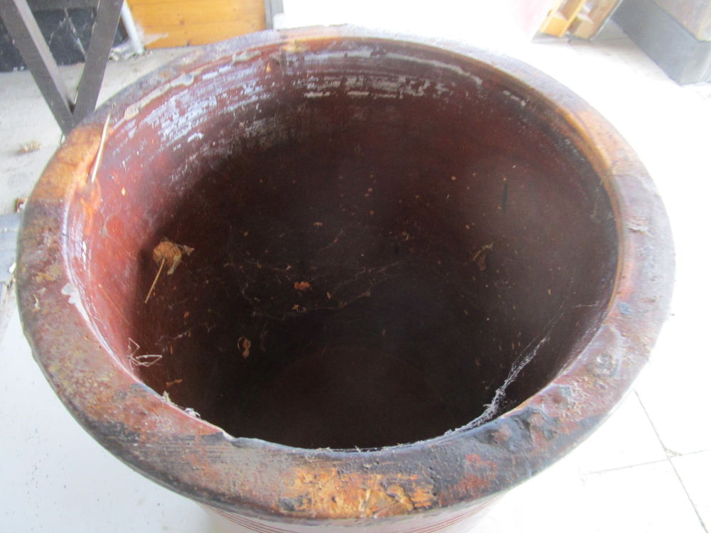 Pot en gr&egrave;s rouge Jardin