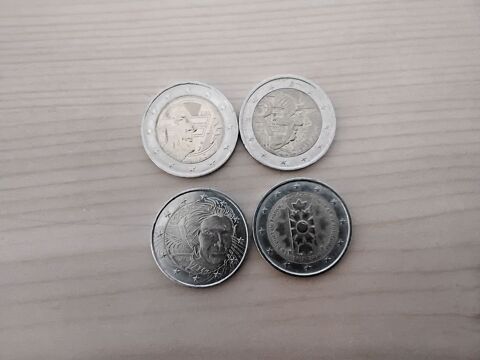 4 pieces de 2 euros comm�morative fran�aises 24 Dijon (21)