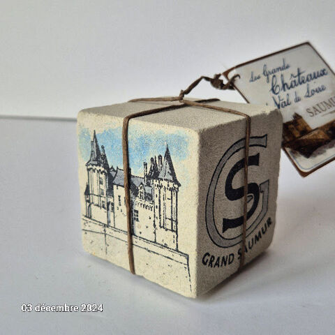 Château de Saumur en aquarelle sur pierre de tuffeau, avec c 50 Saumur (49)