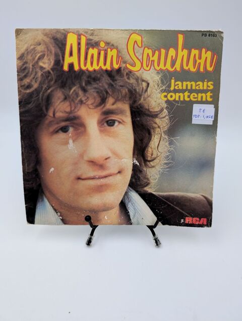 Vinyle 45 tours Alain Souchon : Jamais Content en fourreau  2 Vulbens (74)