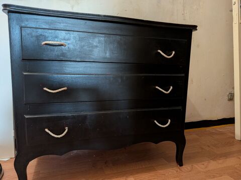 Commode noir en bon état 75 Beaune (21)