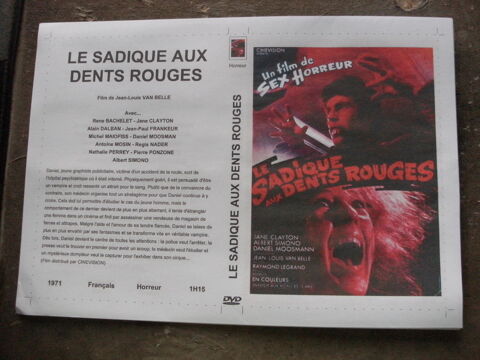 Film :   Le sadique aux dents rouges    40 Saint-Mdard-en-Jalles (33)