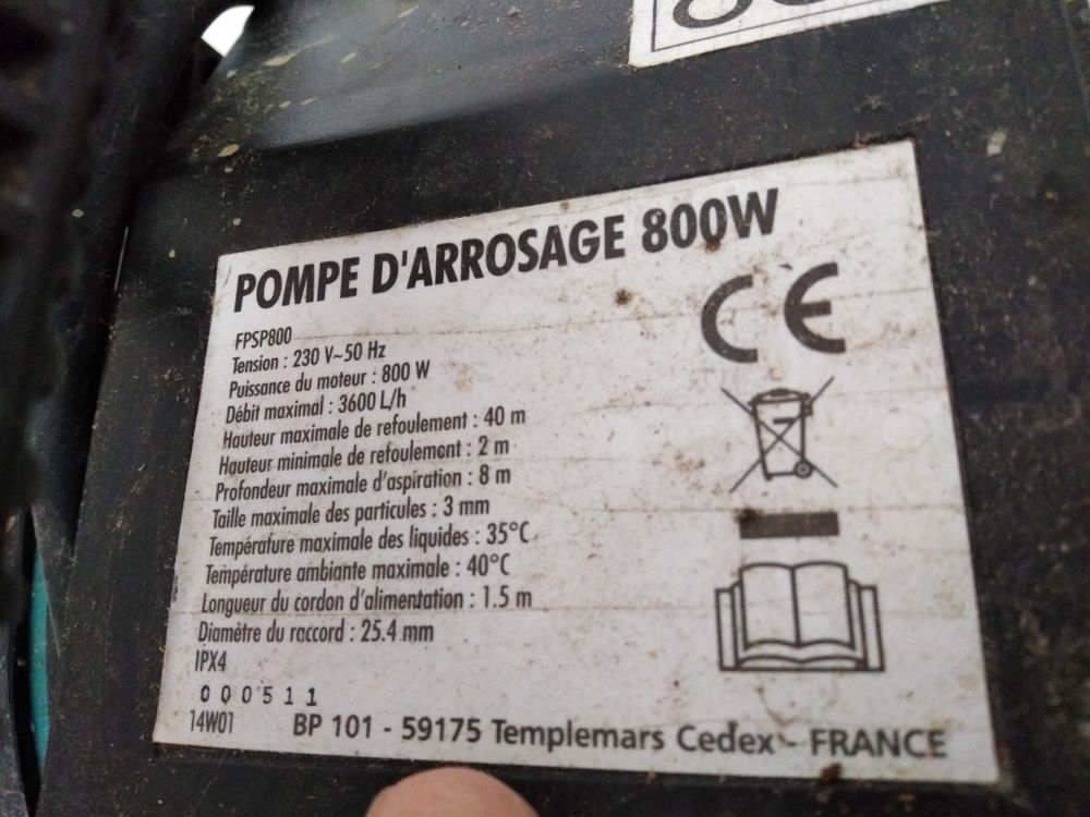 Pompe d'arrosage Jardin