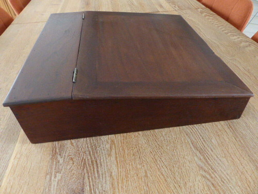 &Eacute;critoire de voyage ancienne en bois 