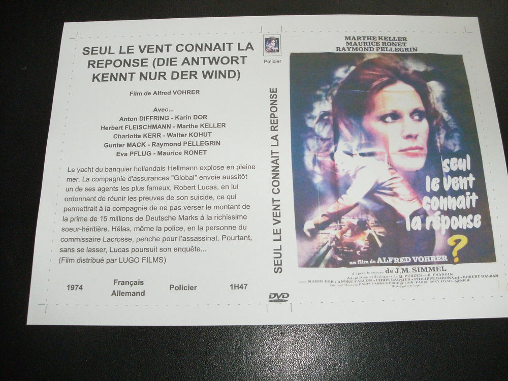 Film : " Seul le vent connait la reponse " DVD et blu-ray