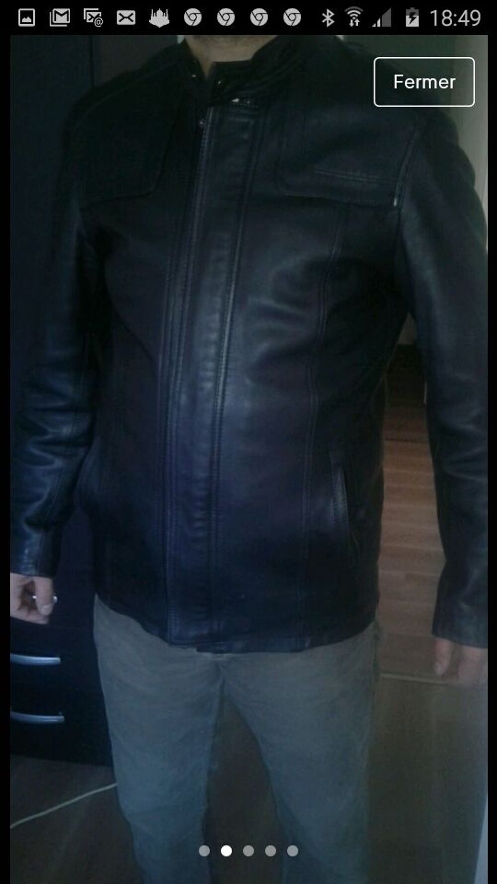 veste en cuire Vêtements