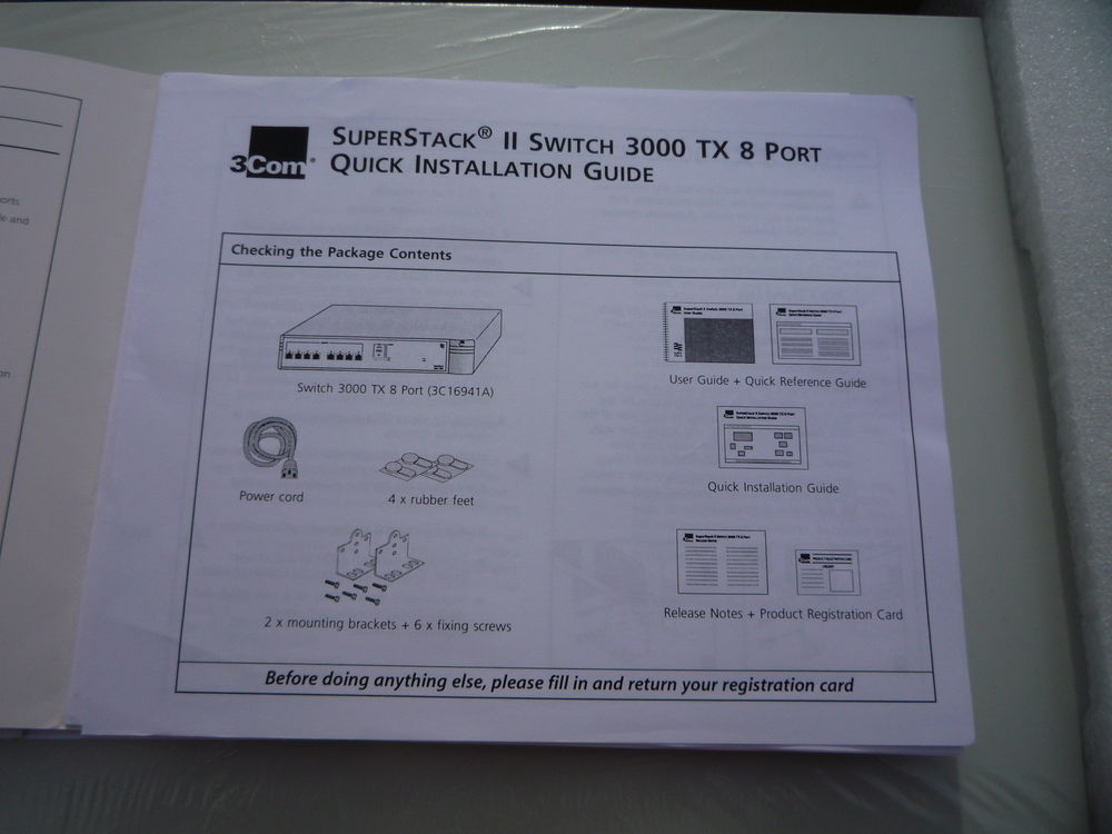 Stack it switch 3000 TX 8 port Matériel informatique