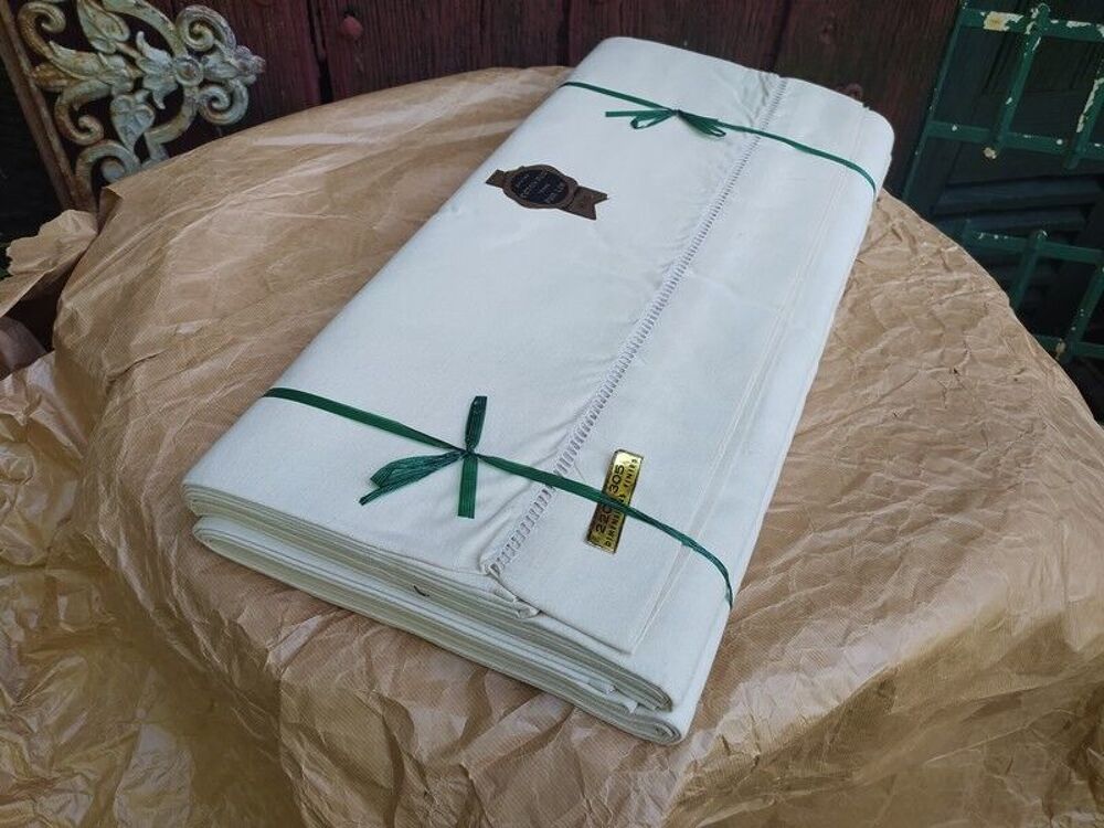 Anciens Draps Coton et Lin M&eacute;tis 
Décoration