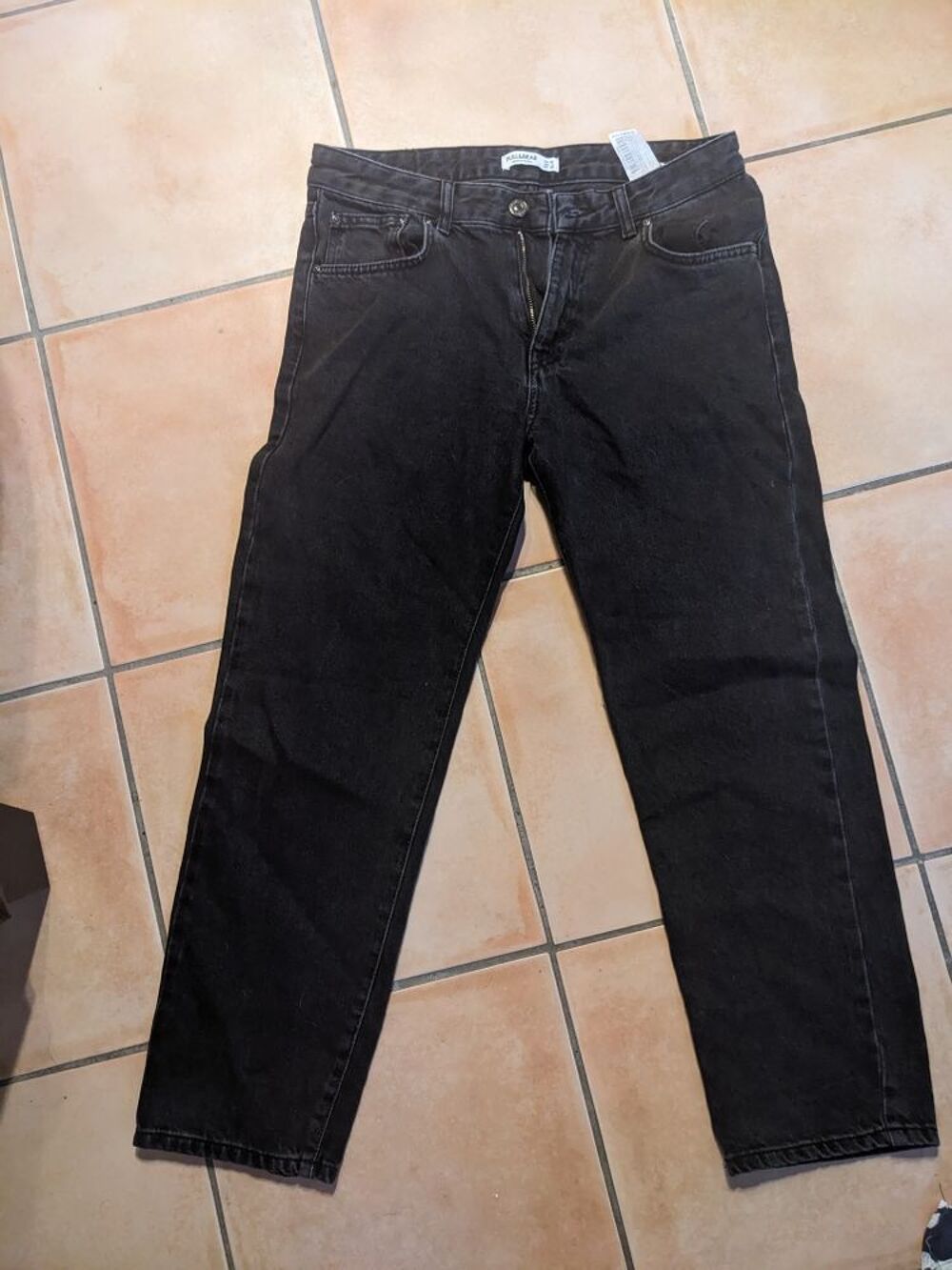 pantalon en jean noir Vêtements