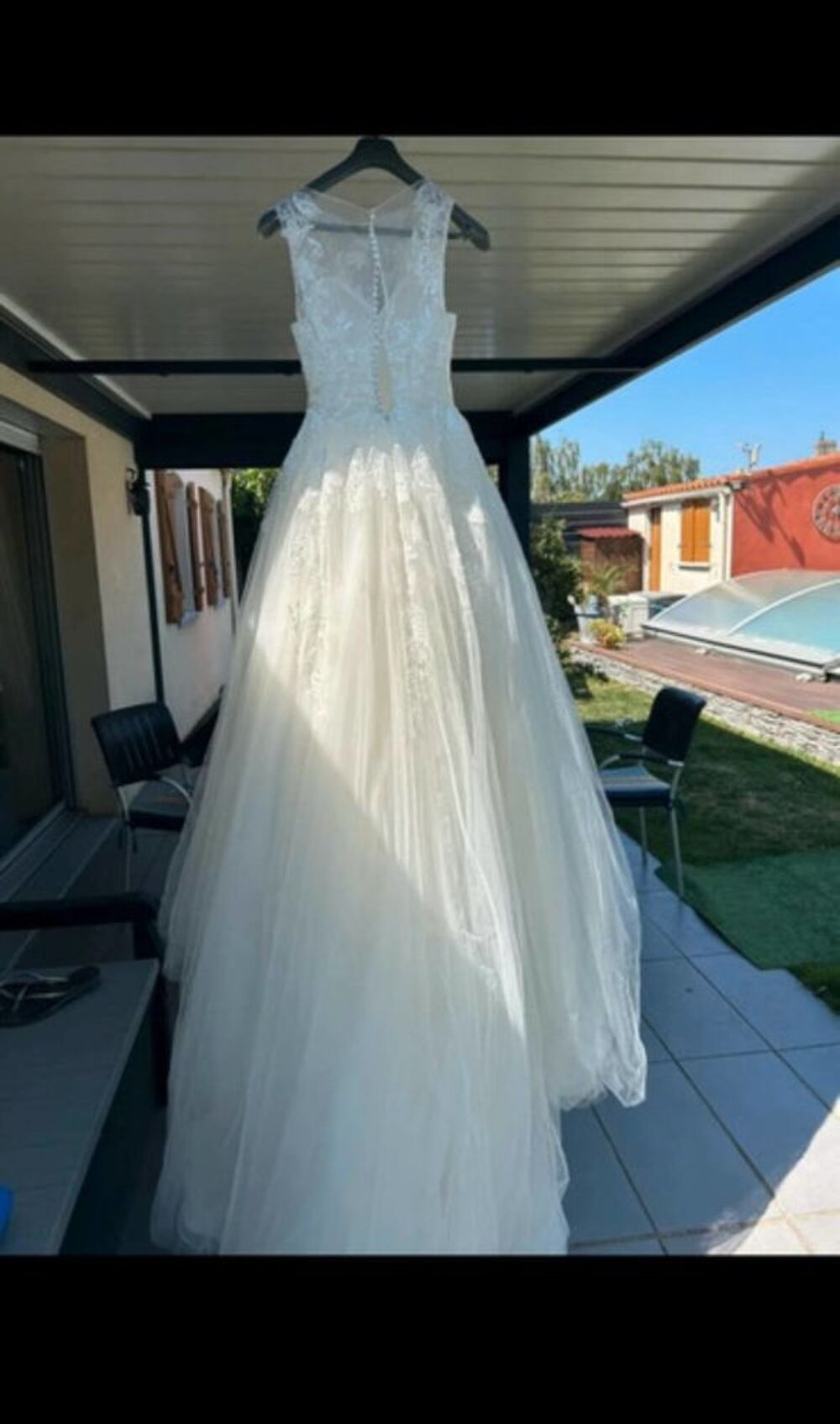 robe de mariee avec jupon et voile neuve taille 36 Vêtements