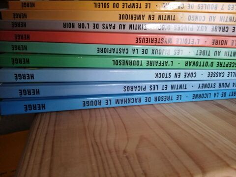 9  livres double album de Tintin 60 Sainghin-en-Weppes (59)