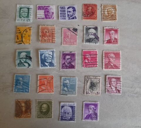 77 TIMBRES des ETATS UNIS 2 �ragny (95)