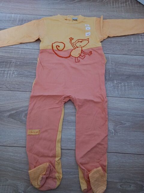 Pyjama coton jaune et orange In Extenso 2 ans  2 Villiers (86)