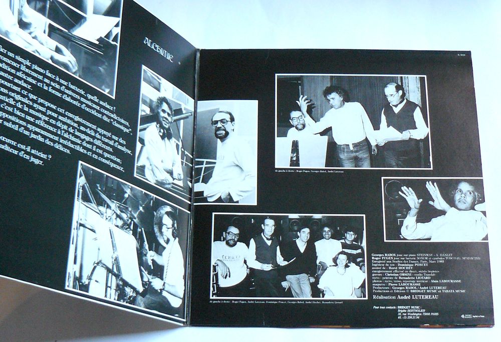 LP Georges RABOL : Alchimie - d&eacute;dicac&eacute; - EPERVIER AL 18.904 CD et vinyles