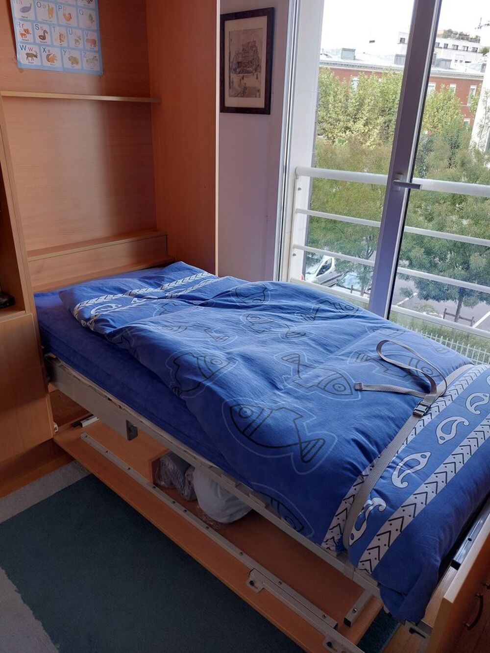 Lits ARLITEC escamotables avec Biblioth&egrave;ques et Penderie Meubles