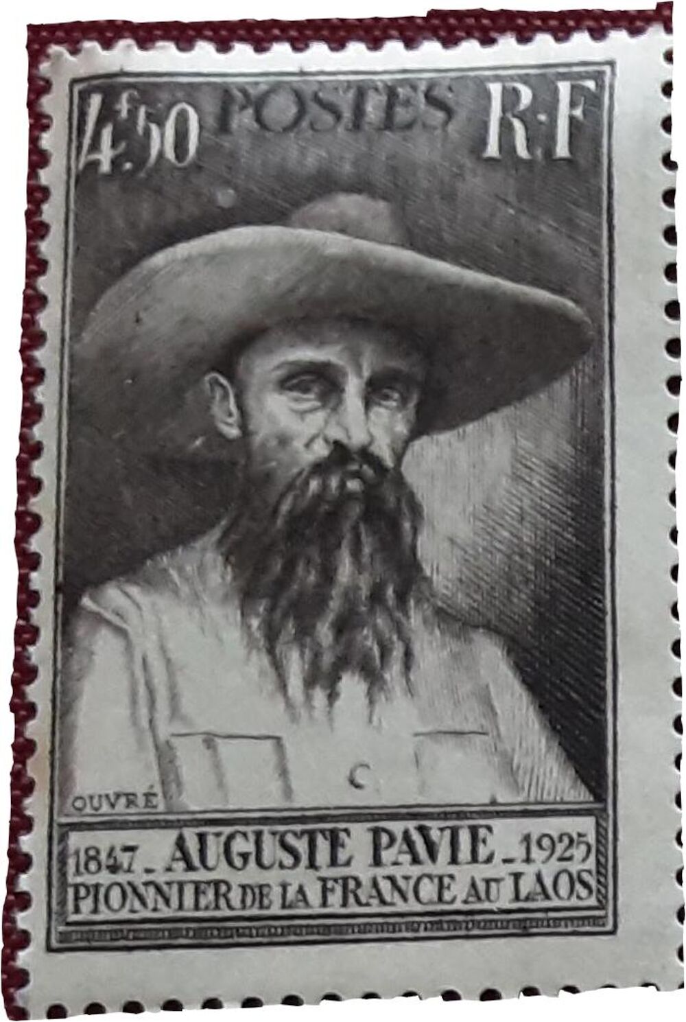Timbres &agrave; l'unit&eacute;, Auguste PAVIE 