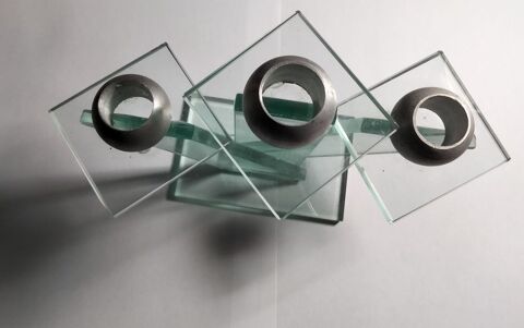 bougeoir en verre transparent 8 Vitry-le-François (51)