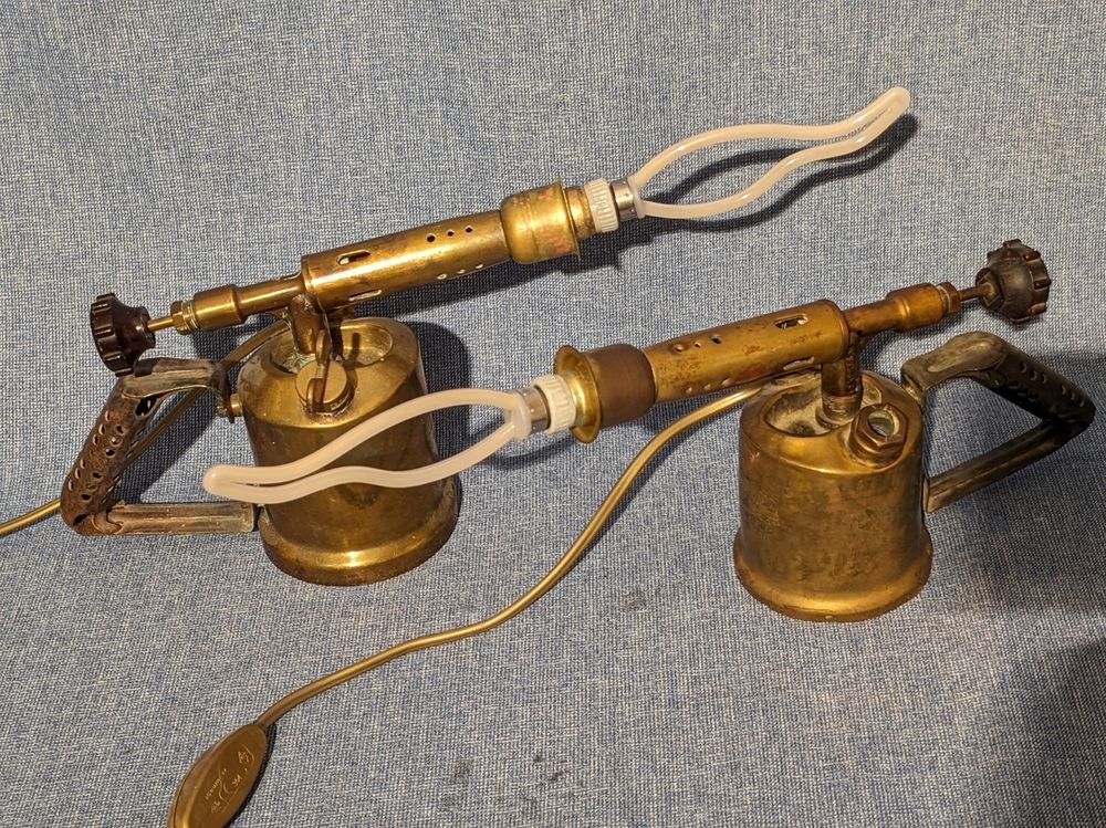 Paire de 2 Lampes chalumeau de chevet avec ampoule flamme tr Décoration
