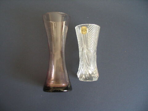 Petits vases cristal et verre fum 5 Wolxheim (67)