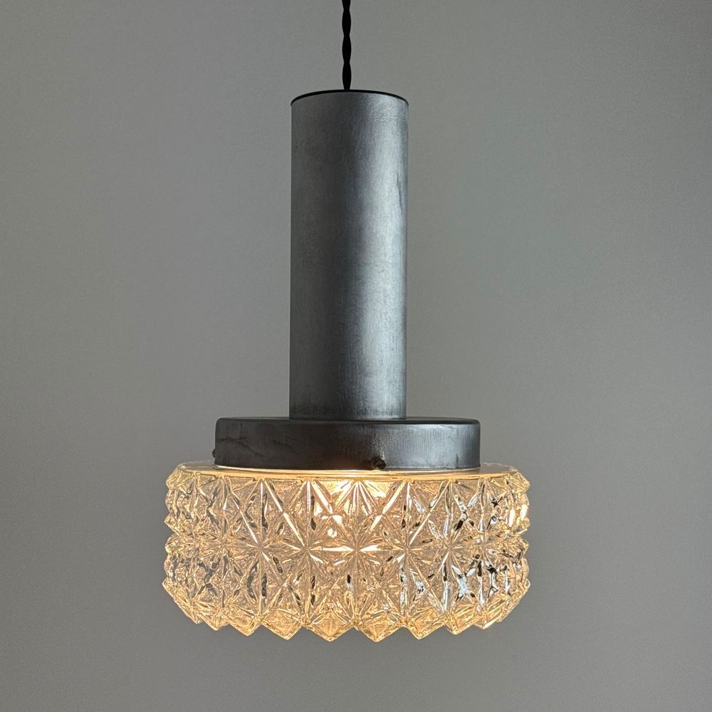 ANCIENNE PETITE SUSPENSION SCANDINAVE VINTAGE Décoration